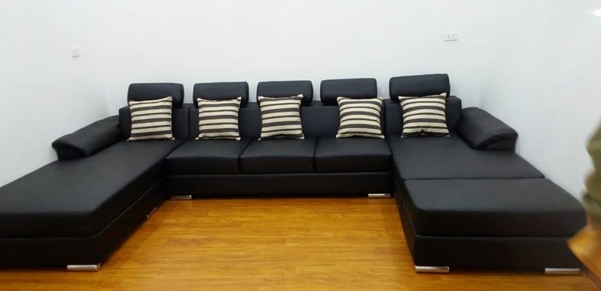 Thiết kế đóng mới ghế sofa da nhà anh Hùng ở Ecopark